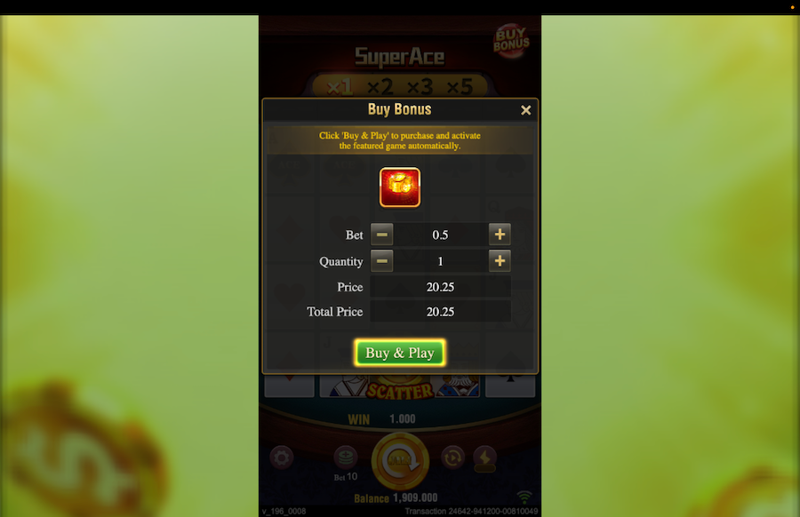 Super Ace bonus buy